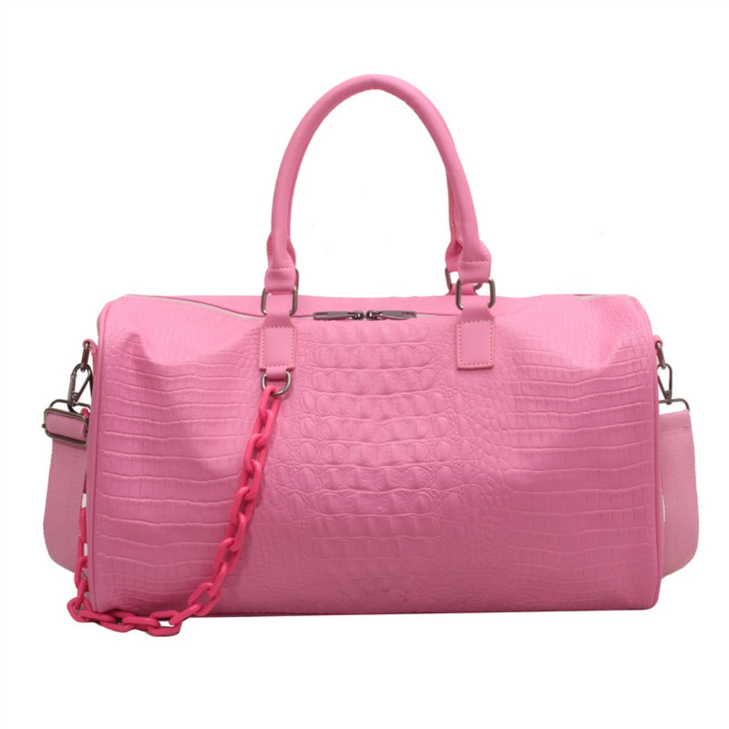 Men's And Women's Large Capacity Travel Bags | Soft, Fitness Bags, New Lightweight Crossbody Bags, Available in Multiple Colors:, Pink, Yellow, Green, Coffee, Dark Brown