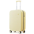 mixi 20 Inch Carry On Luggage PC Hardside Suitcases with Wheels and TSA for Travel Woman Men Lark Yellow