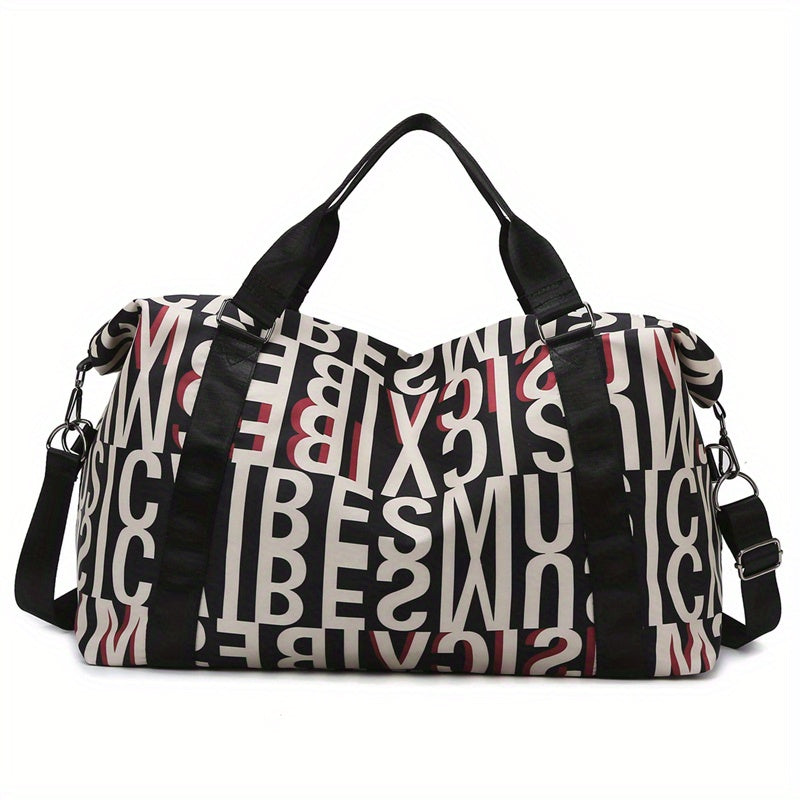 T0259 Colorful Letter Travel Bag Fitness Bag