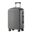 20\u002F24 Inch Stylish PC Zipper Suitcase • Travel Trolley Bag for Women • Featuring a Cup Holder And USB Charging Port