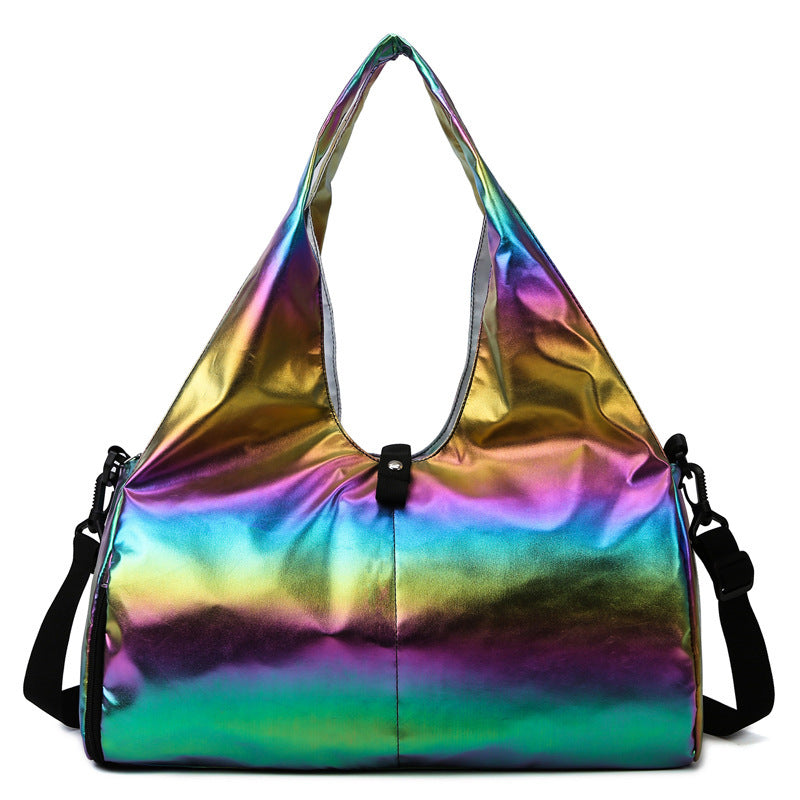 Swimming Yoga Bag, Fashionable Dance Bag, Sports and Fitness Bag for Women, Large Capacity, Dry and Wet Separation, Short-trip Travel Bag